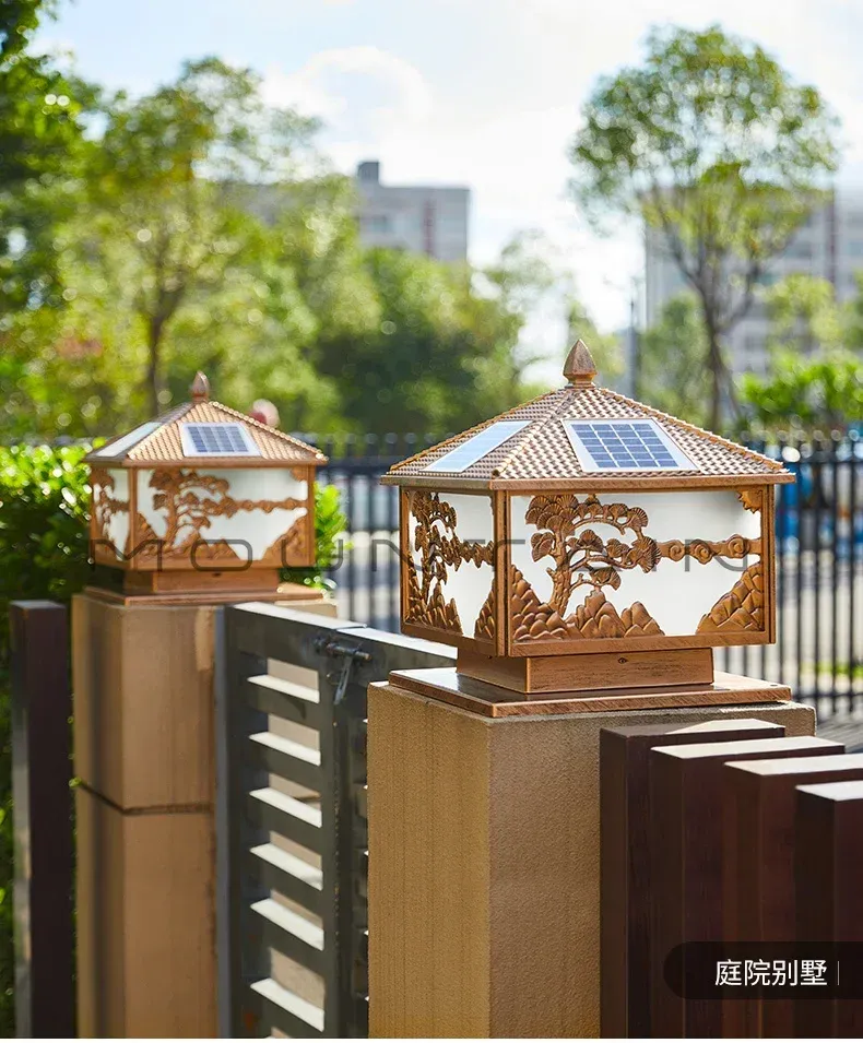 פנס קיר סולארי לד בסגנון אירופאי