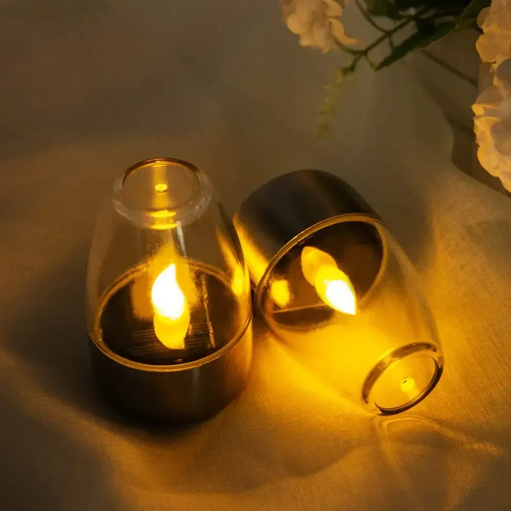 פנס נר סולארי נטען לגינה