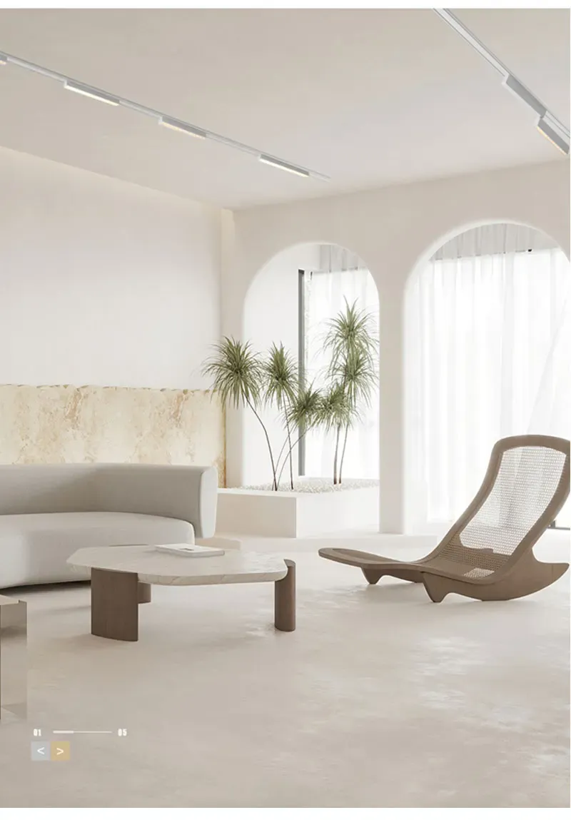 מסילת ספוט מגנטית דקה עם שלט