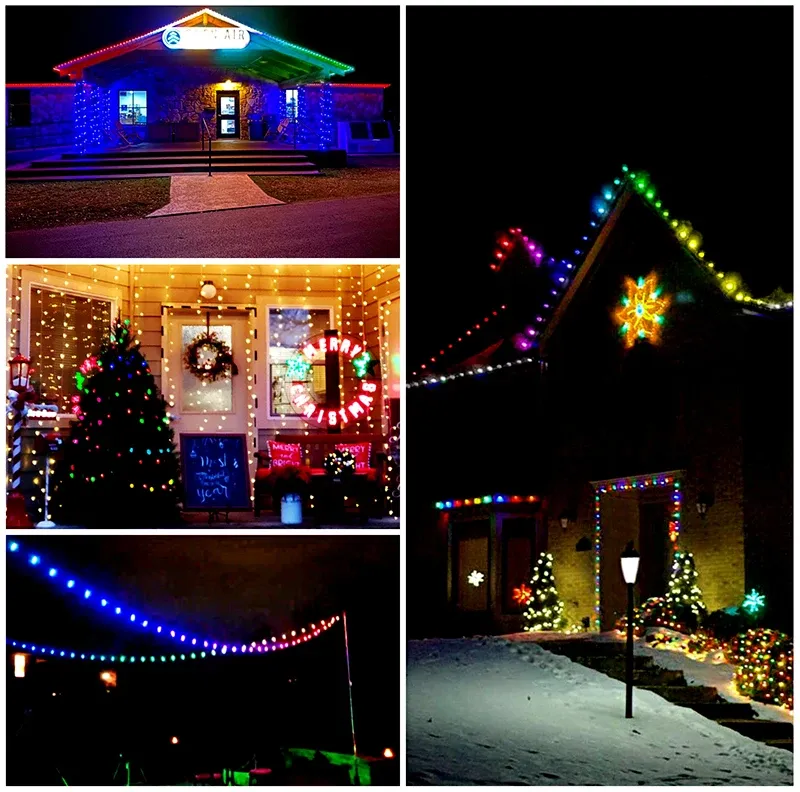 שרשרת כדורי פיקסל חכמים לגינה