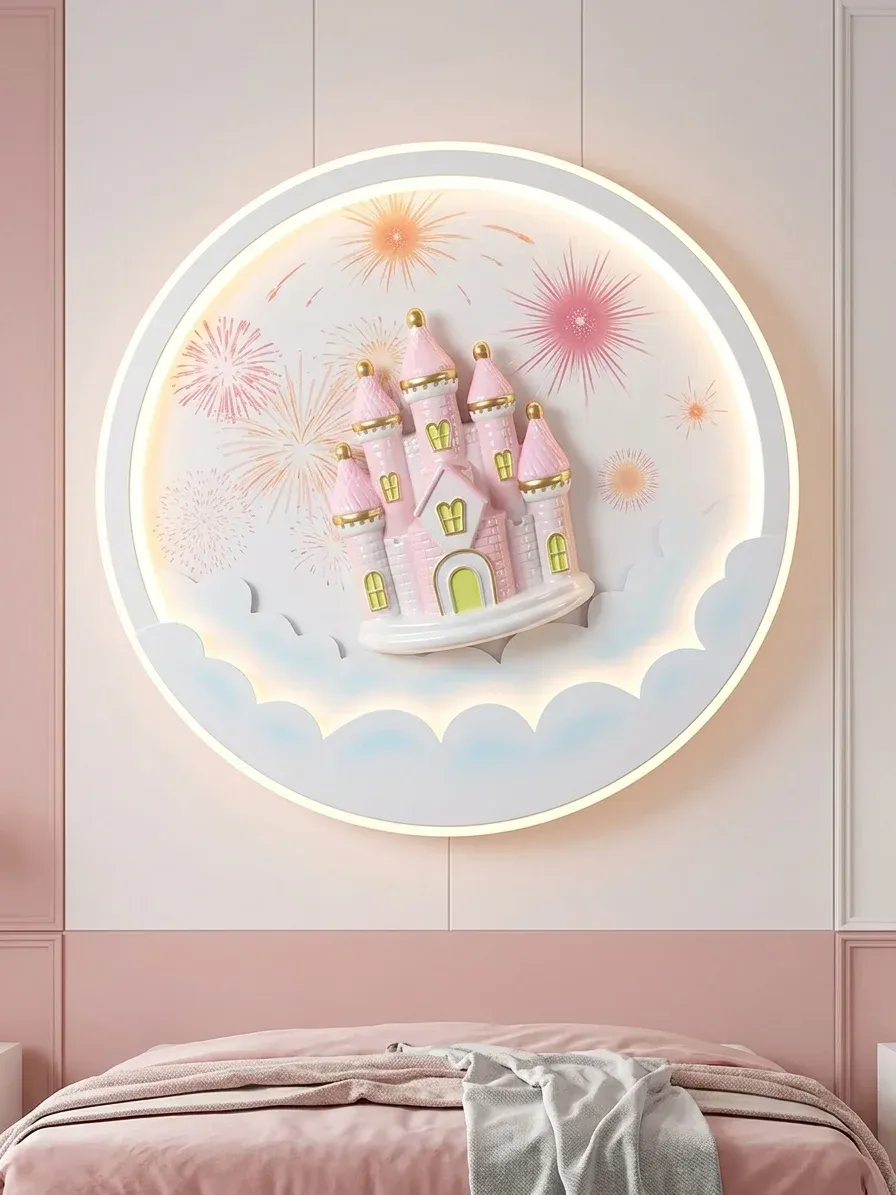 מנורת תקרה טירת נסיכה לחדר ילדים