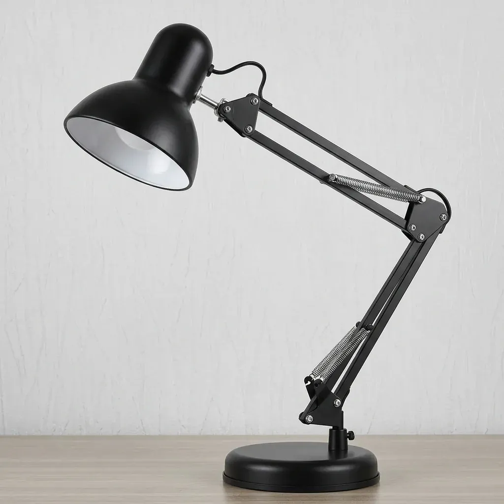 מנורת קליפ מתקפלת נקייה לקריאה ולעבודה