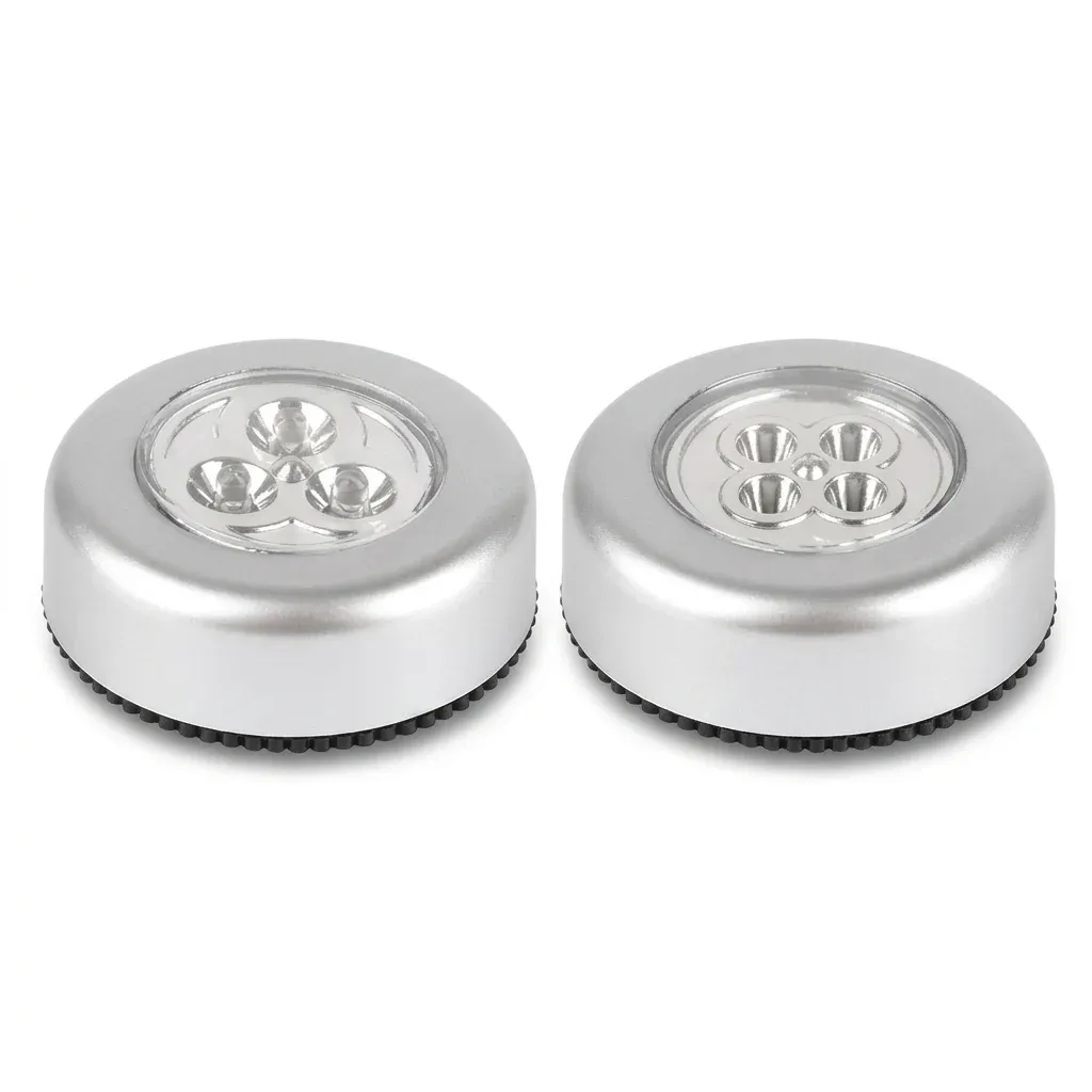 מנורות מגע מיני כסופות לארונות