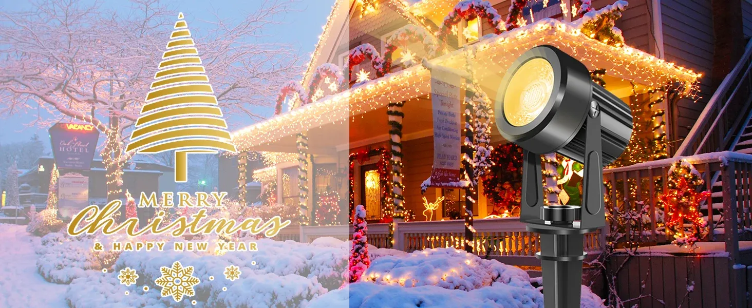 זרקור גן חיצוני 8 לדים 3000K IP65