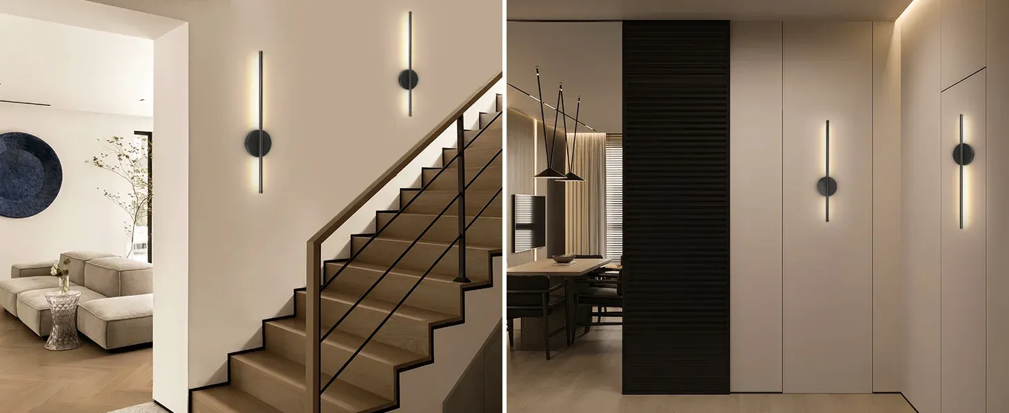 מנורת קיר נטענת מתכווננת עם שלט