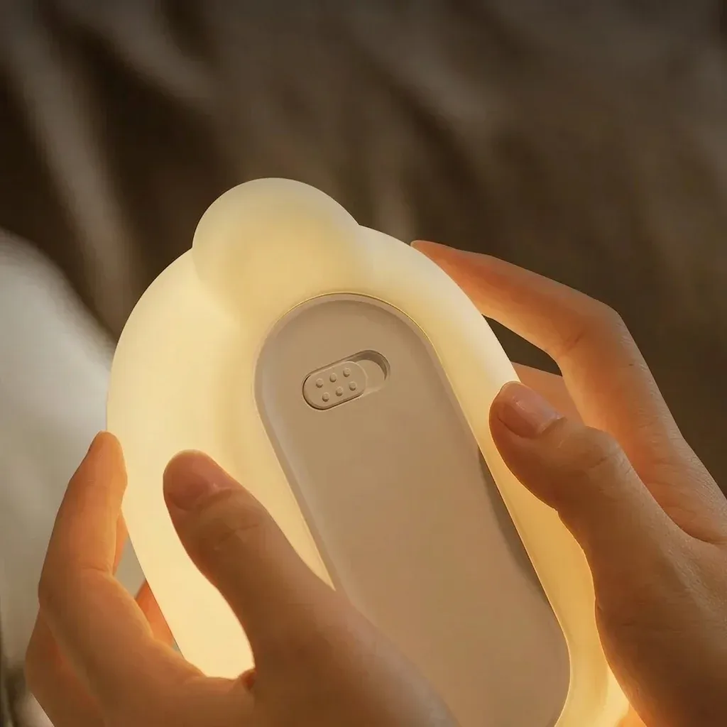 מנורת לילה ברווזית מסיליקון מבט אחורי