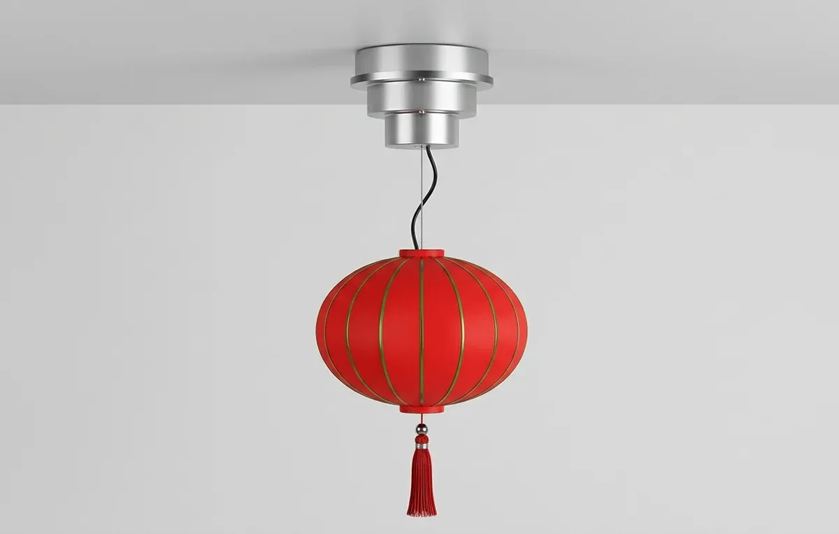 מנוף חכם לתליית גוף תאורה אדום