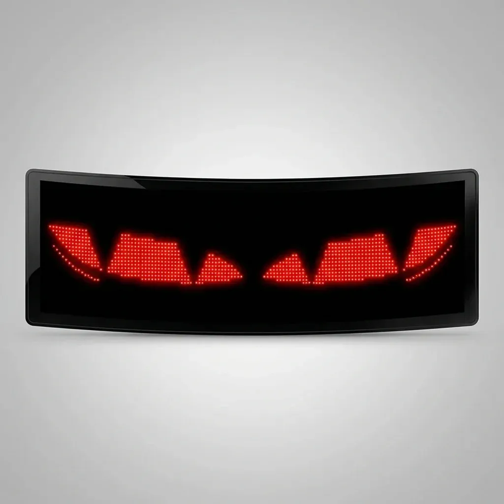 פאנל לד גמיש לרכב עם תצוגה אדומה