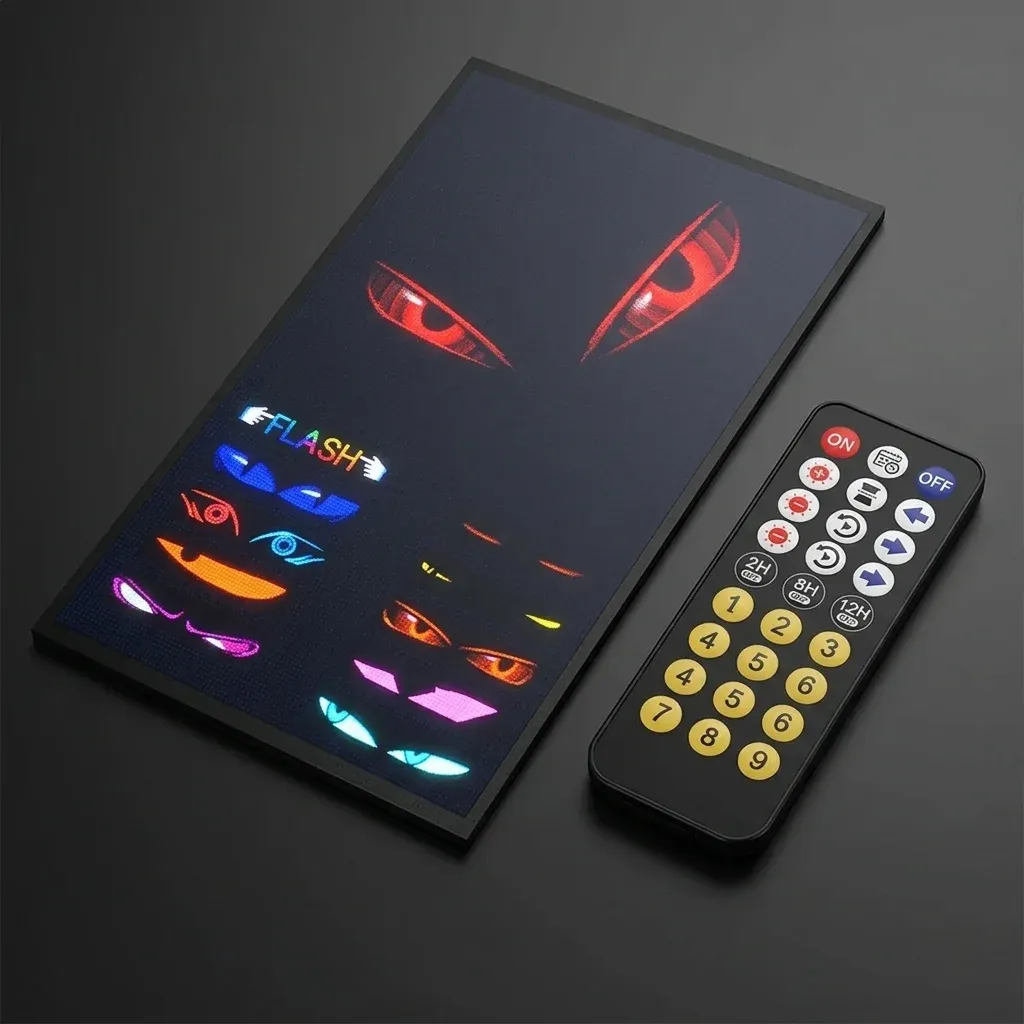 פאנל לד גמיש לרכב עם שלט