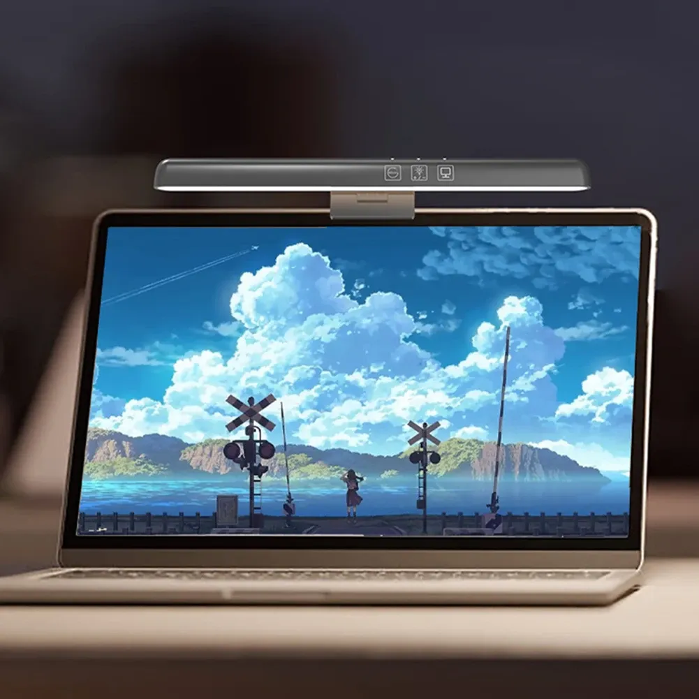 פס תאורה למסך עם עמעום ותלת גוון