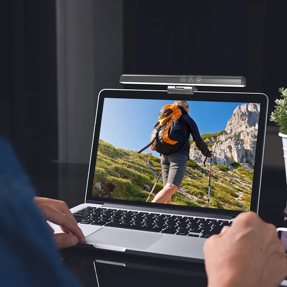 פס תאורה למסך עם עמעום ותלת גוון