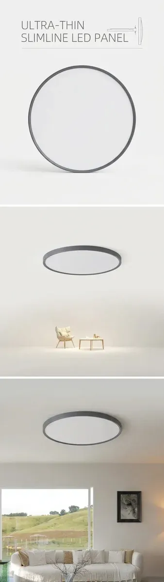 מנורת תקרה דקה עגולה אטומה