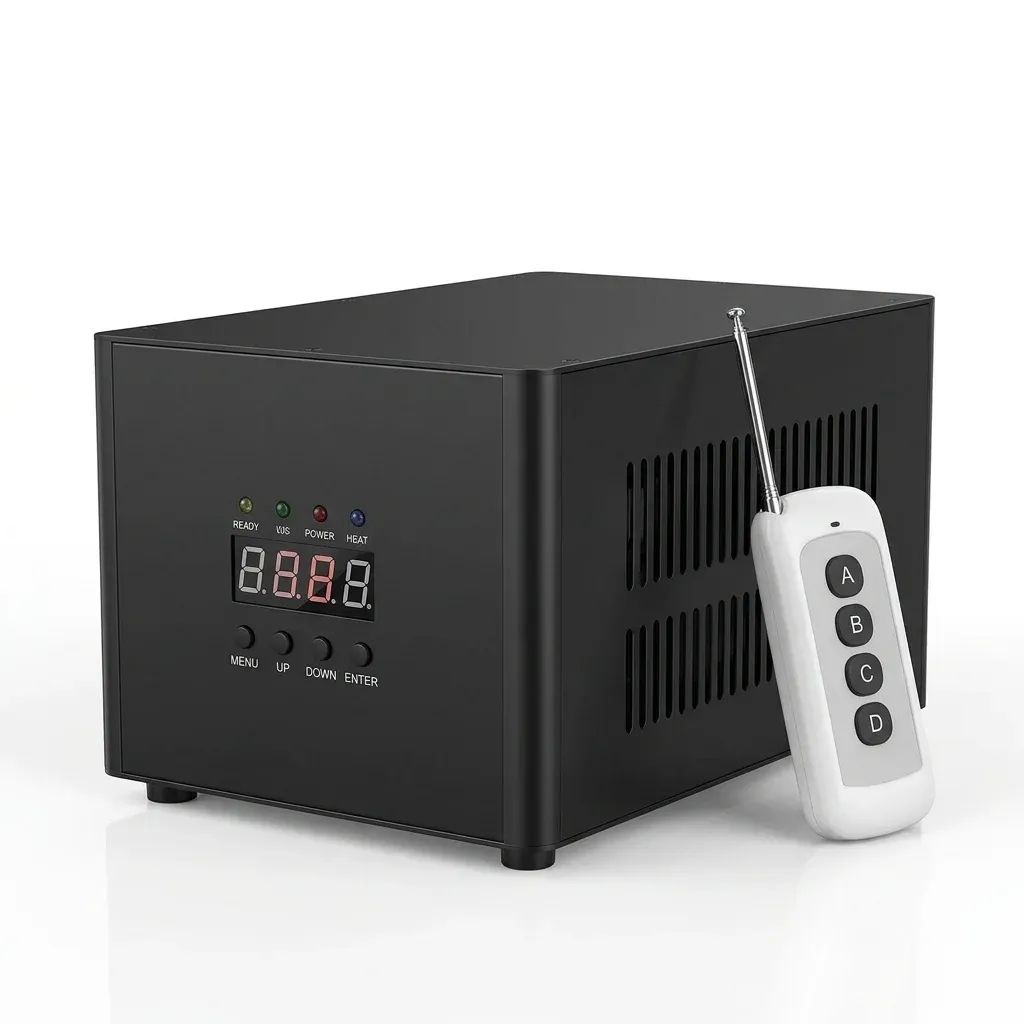 מכונת ניצוצות במה כפולה עם שלט