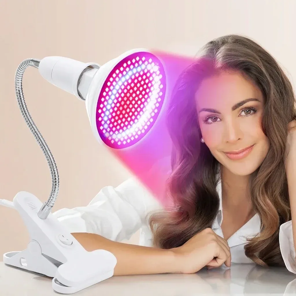 מנורת פוטותרפיה אדום כחול עם קליפס