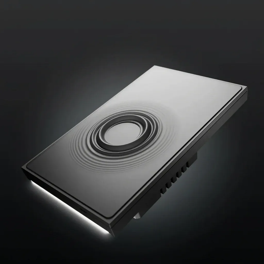 מתג מגע חכם זיגבי שחור נקי