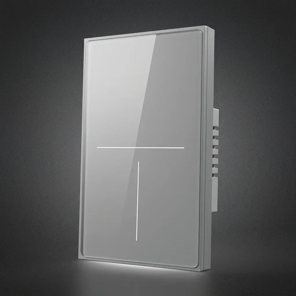 מתג מגע חכם זיגבי אפור נקי