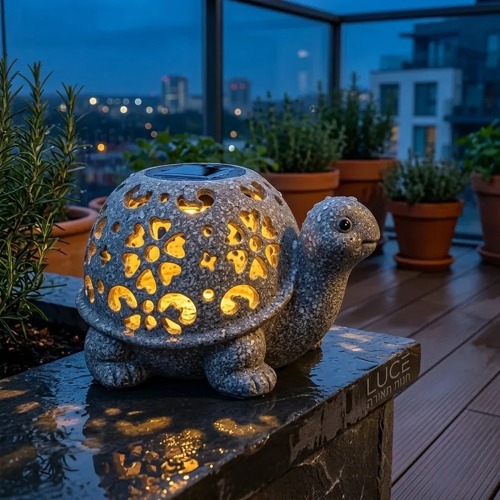 צב גן סולארי מאיר במרפסת רטובה