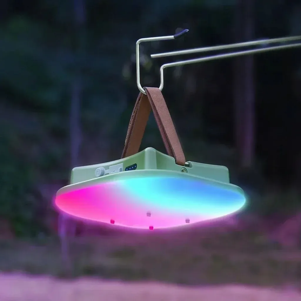 פנס קמפינג חכם RGB נטען תלוי