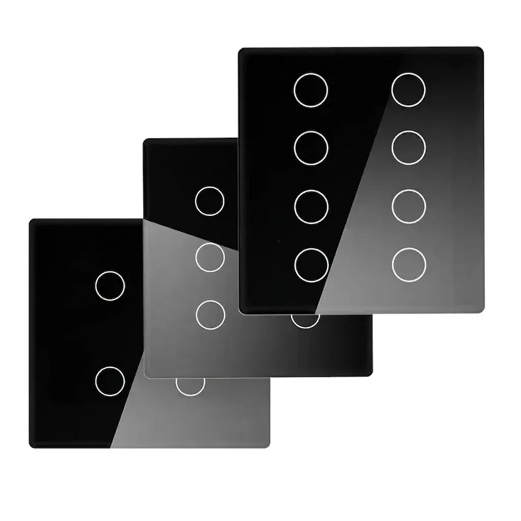 מתג מגע חכם זיגבי שחור נקי