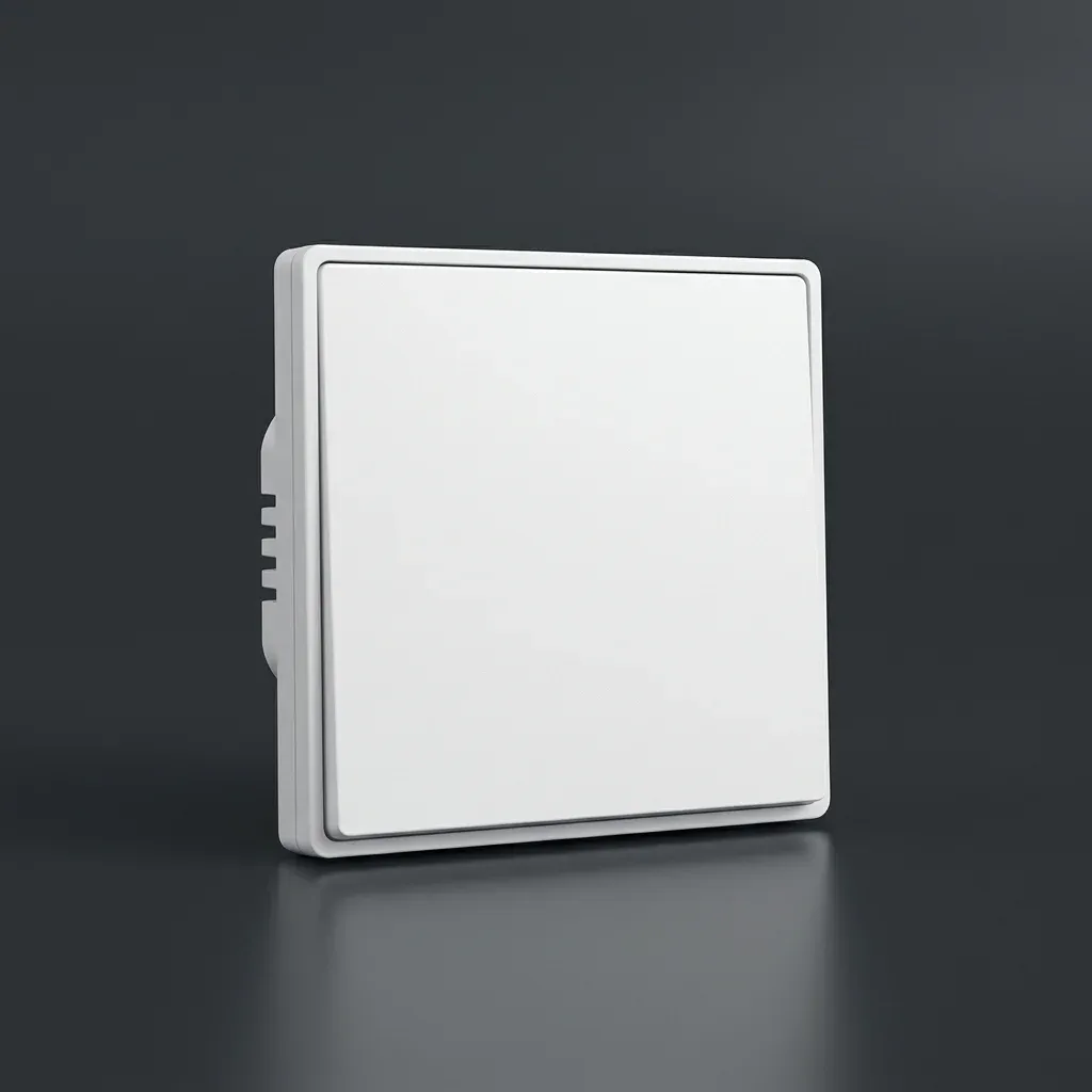 מתג חכם לבן למגע עם חזית נקייה