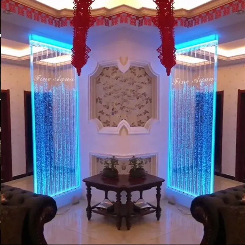 מחיצת לד דקורטיבית עם בועות צבעוניות