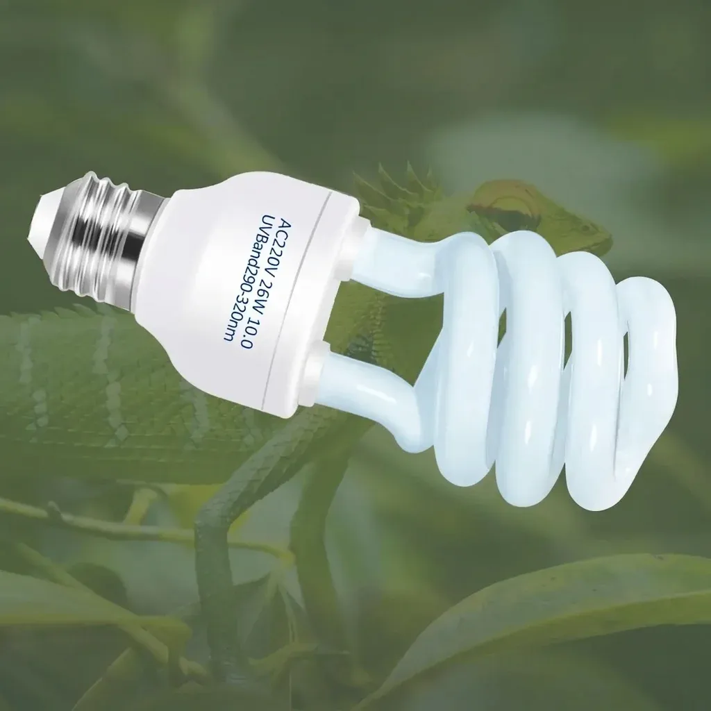 נורת UVB ספירלית לזוחלים בסיס E27