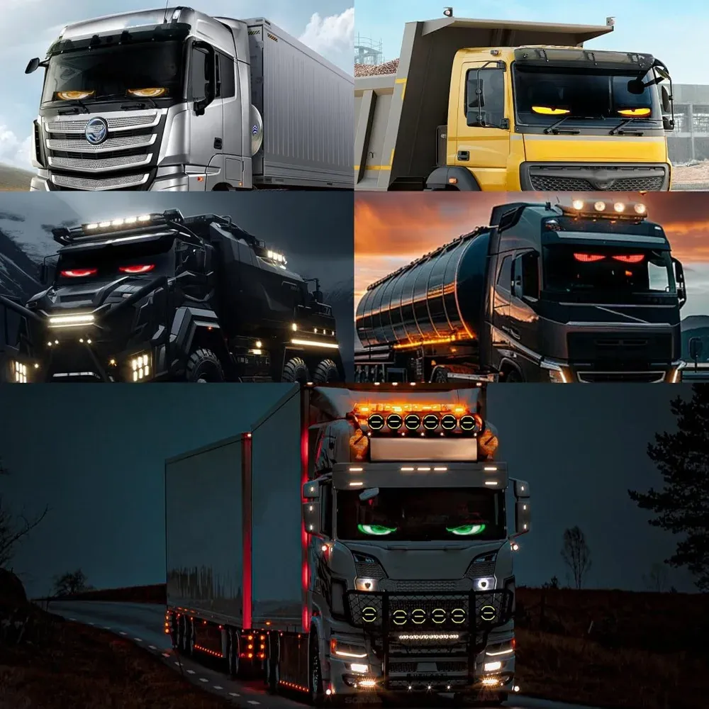 פאנל לד גמיש לרכב עם טקסט ואנימציה