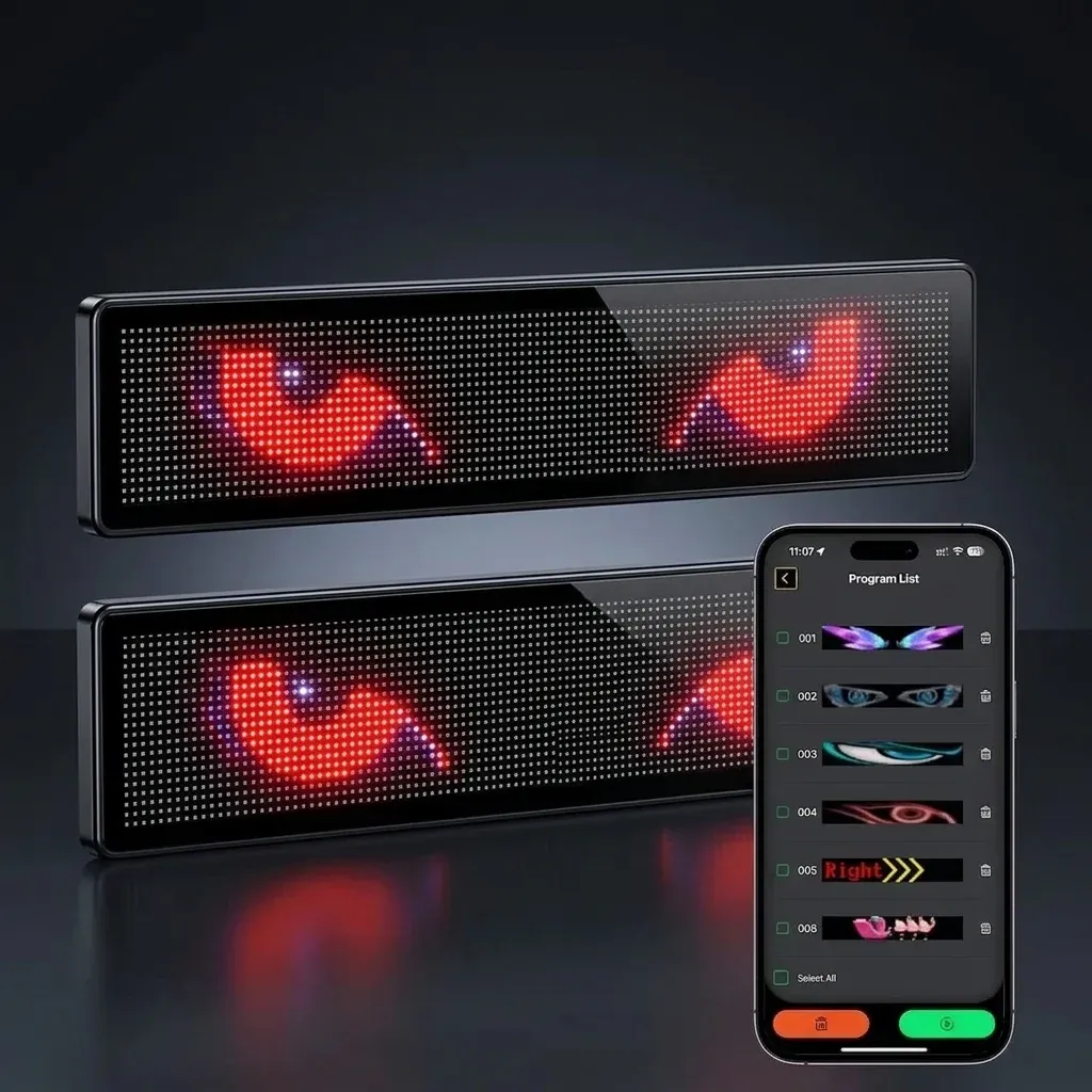 פאנל לד גמיש לרכב עם אנימציה