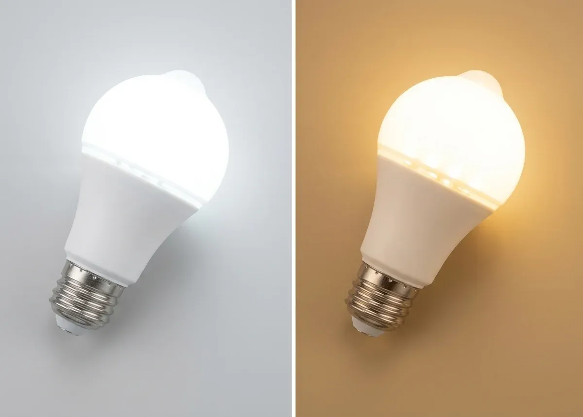 נורת חיישן תנועה חכמה E27 לבנה