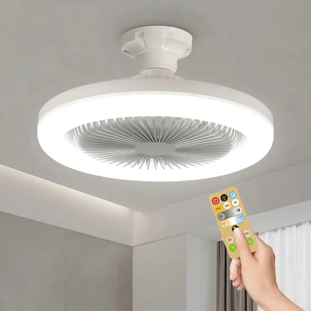 שלט חכם למאוורר תקרה עם תאורה