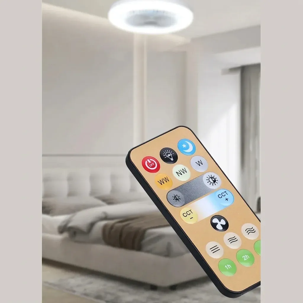 שלט חכם למאוורר תקרה עם תאורה
