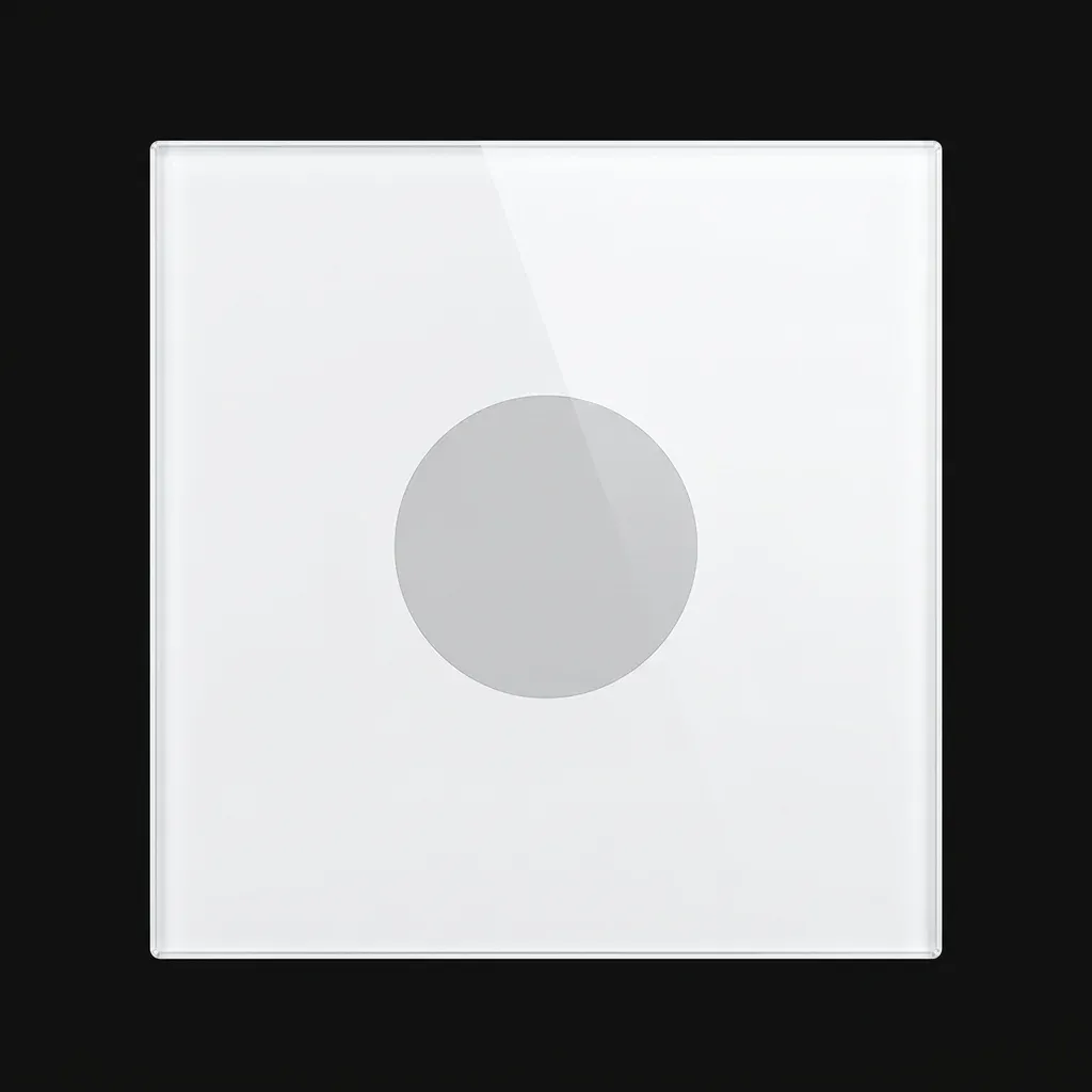 מתג דימר חכם לבן מזכוכית מגע