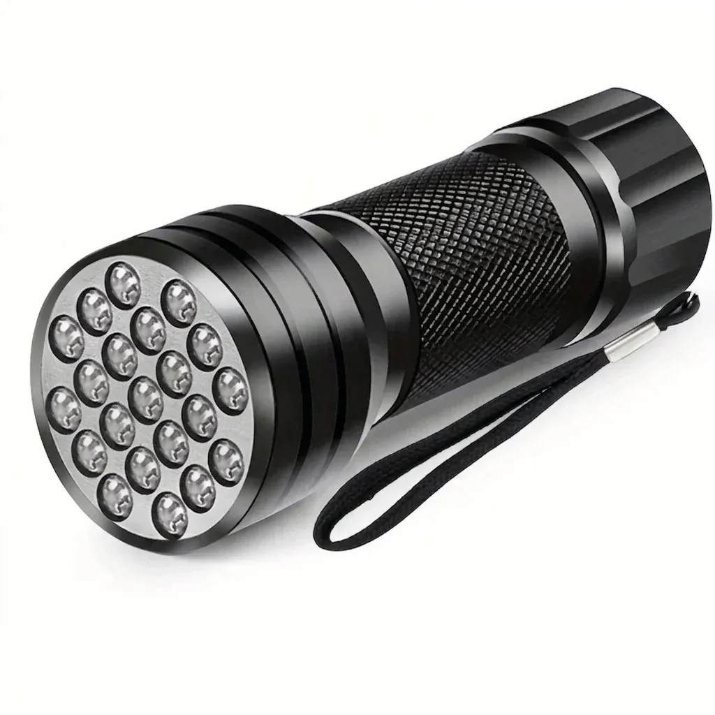 פנס אולטרה סגול שחור קומפקטי נקי