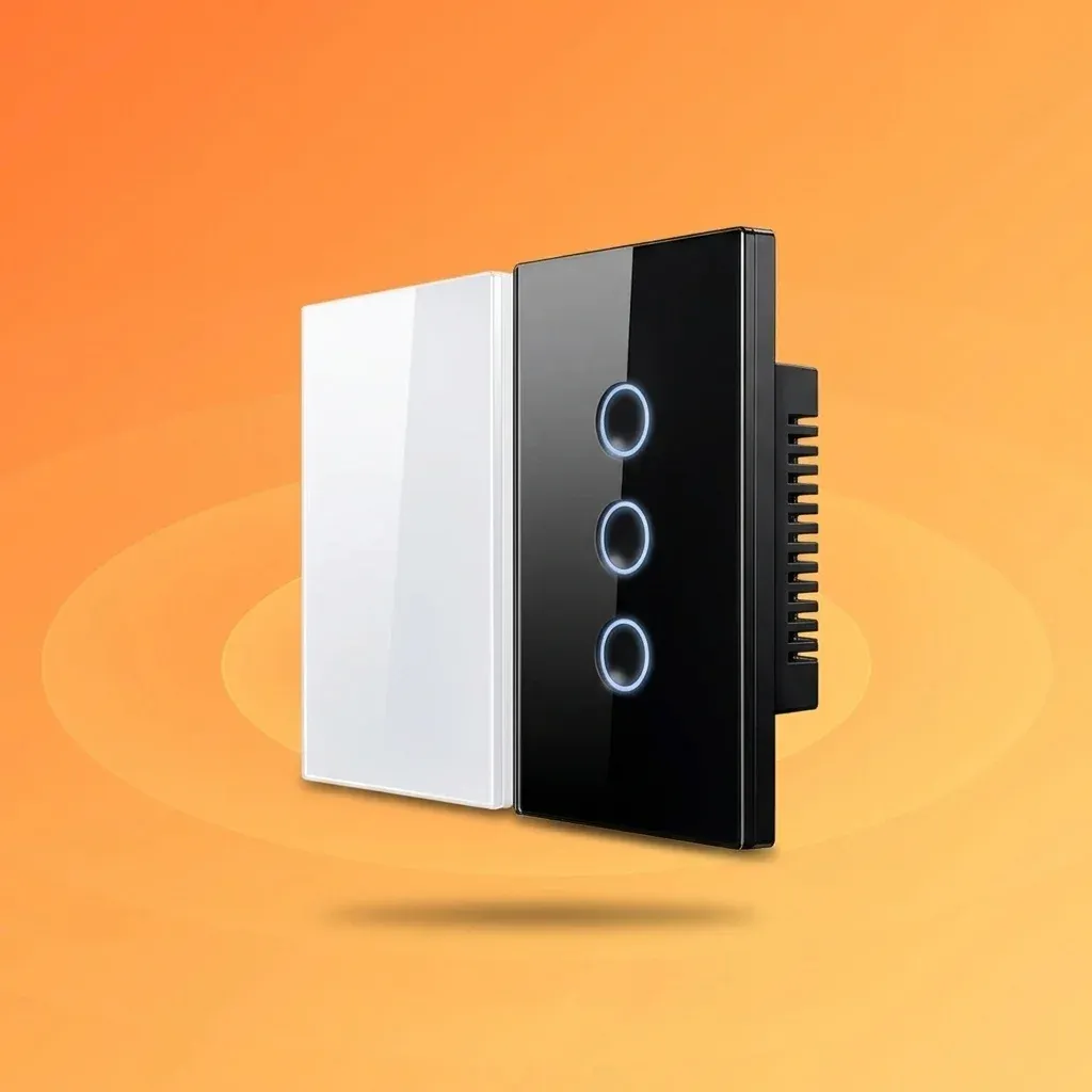 מתג זיגבי חכם שחור לבן נקי