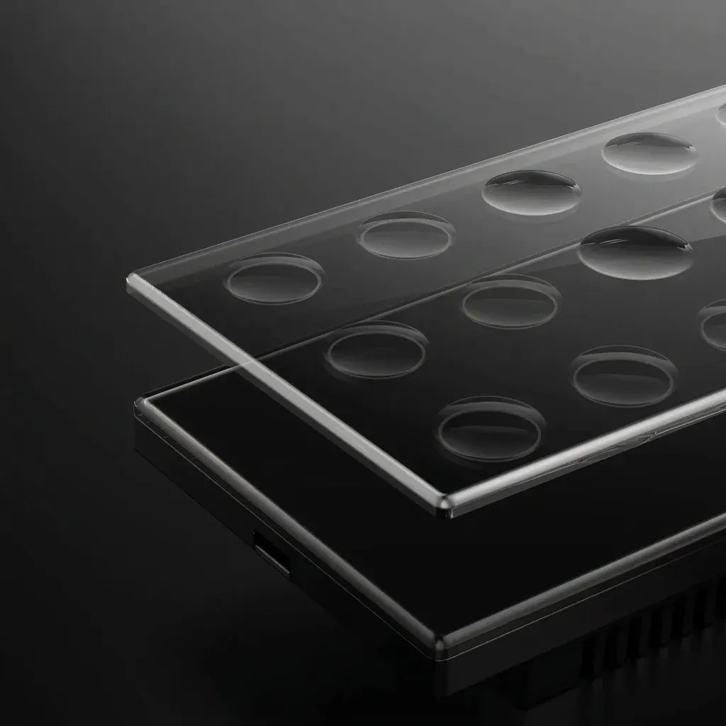 מתג זיגבי חכם עם משטח מגע מחורץ