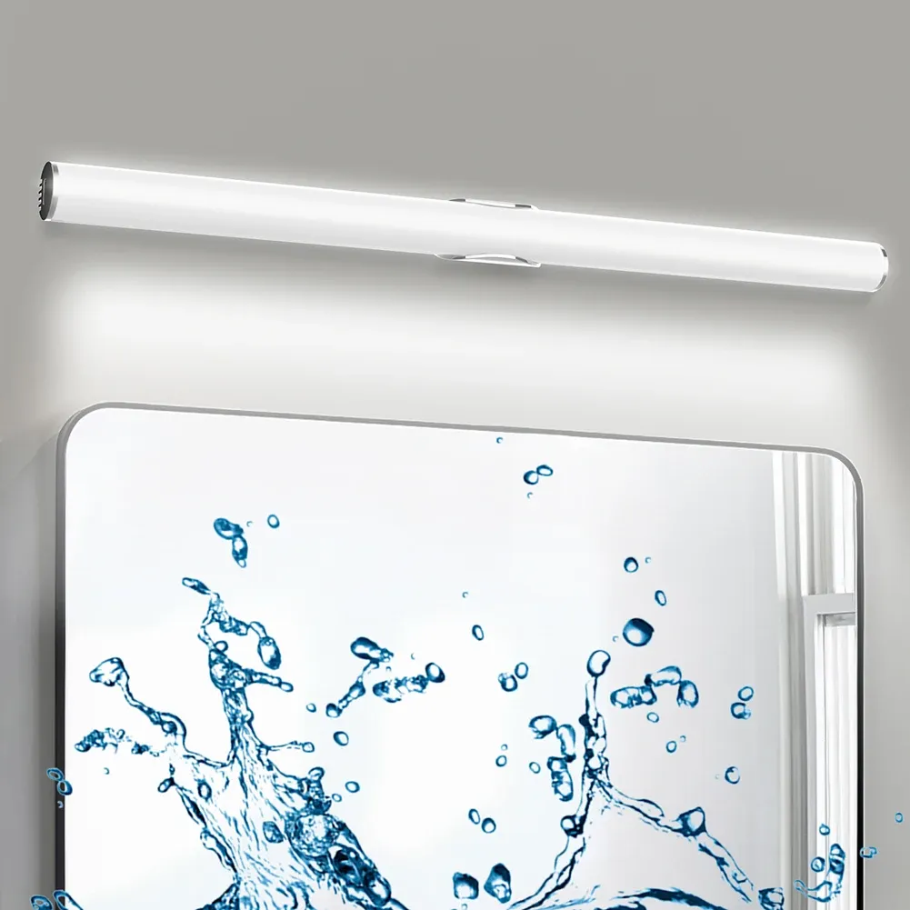 מנורת מראה נטענת לאמבטיה עם עמעום ומגע