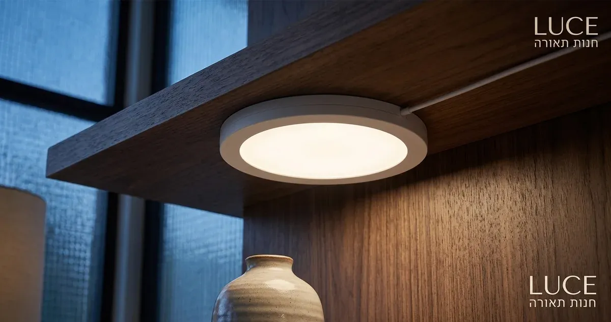 פאנל לד חכם דק מותקן במדף