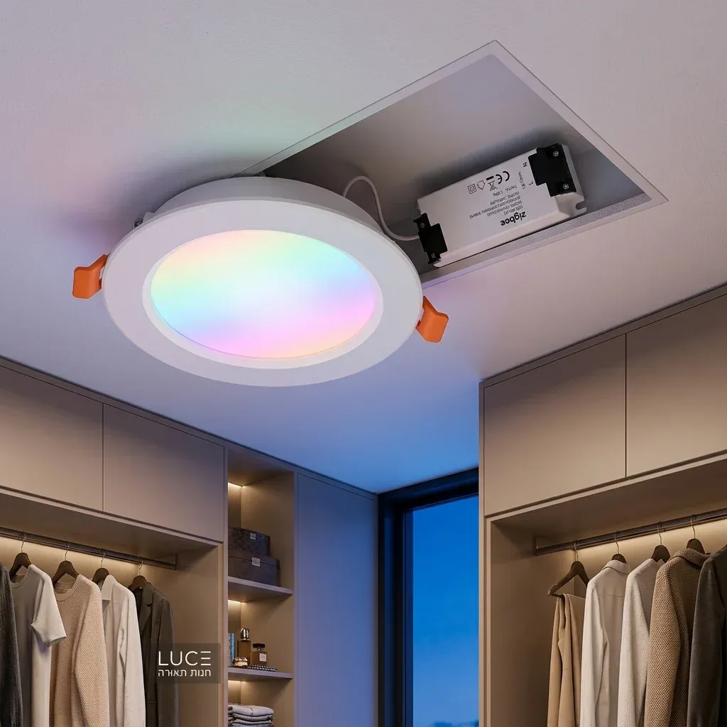 דאונלייט חכם זיגבי RGB בארון יוקרתי