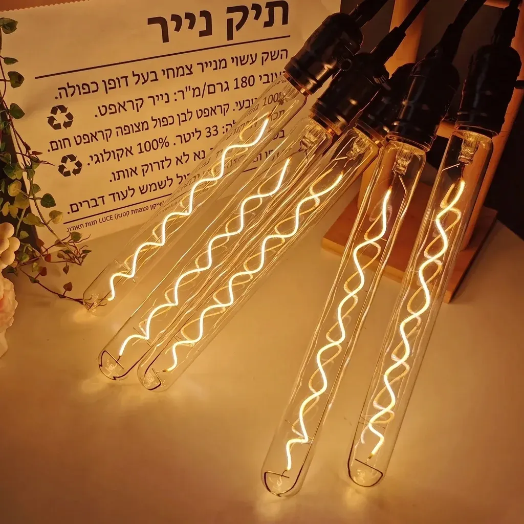נורת אדיסון צינורית ספירלית 300 מ״מ