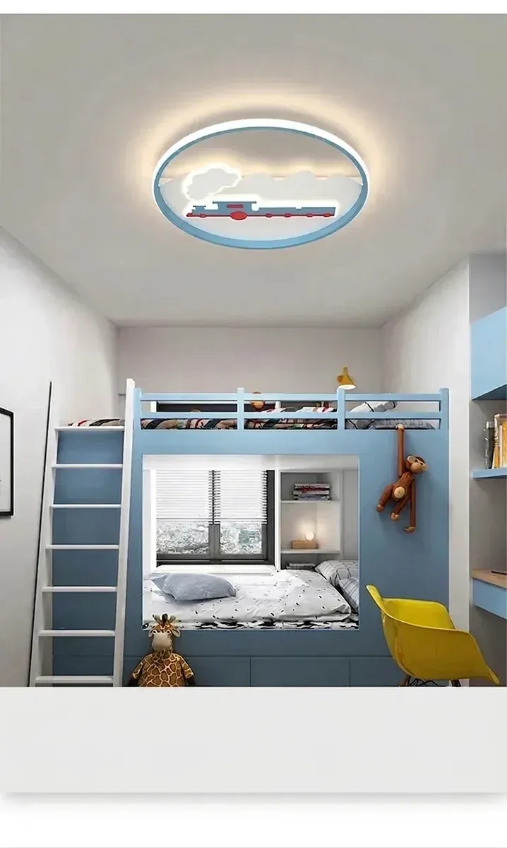 מנורת תקרה לד לילדים מטוס ועננים